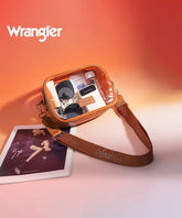 Wrangler Clear Crossbody Stadium Bag Brown